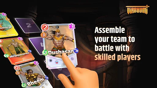 Virbhumi Strategy Card Game ڈاؤن لوڈ کریں – بہترین تزویراتی جنگ - Screenshot 3