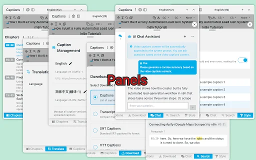 vCaptions ڈاؤن لوڈ کریں – یوٹیوب اور بلی بلی کے لیے بہترین اے آئی سب ٹائٹل ٹول - Screenshot 4