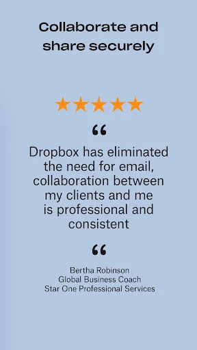 Dropbox ڈاؤن لوڈ کریں – محفوظ کلاؤڈ اسٹوریج اور فائل شیئرنگ - Screenshot 4