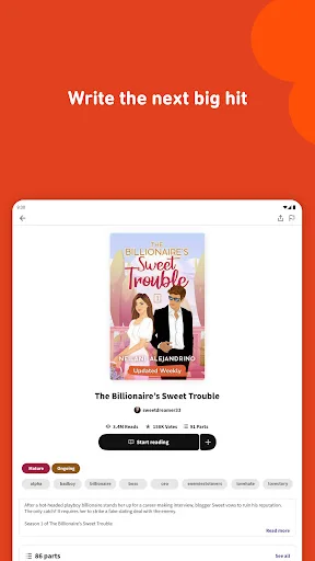 Wattpad تازہ ترین ورژن ڈاؤن لوڈ کریں – کہانیاں پڑھیں اور لکھیں - Screenshot 11