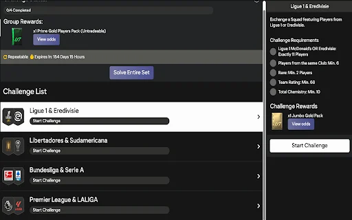 FC26 Enhancer ڈاؤن لوڈ کریں – SBC سولور اور شارٹ کٹس - Screenshot 3