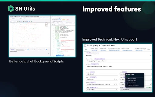 SN Utils – ServiceNow کے لیے بہترین پروڈکٹیوٹی ٹول ڈاؤن لوڈ کریں - Screenshot 2