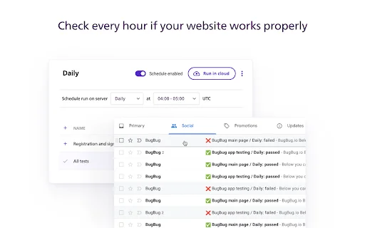 BugBug Automation Testing ڈاؤن لوڈ کریں – بغیر کوڈ ویب ٹیسٹنگ - Screenshot 3