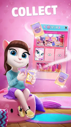 My Talking Angela ڈاؤن لوڈ کریں – بہترین ورچوئل پالتو گیم - Screenshot 13