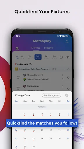 Matchplay ڈاؤن لوڈ کریں – فٹ بال اور باسکٹ بال لائیو اسکورز - Screenshot 8