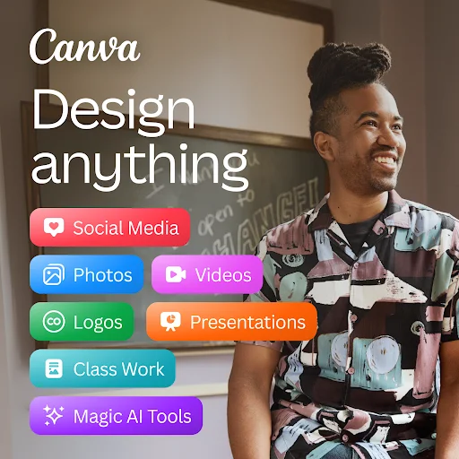 Canva ڈاؤن لوڈ کریں – AI فوٹو اور ویڈیو ایڈیٹنگ ایپ مفت حاصل کریں - Screenshot 1