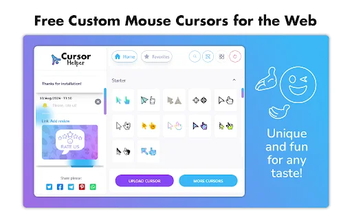 Cursor Helper ڈاؤن لوڈ کریں – ویب کے لیے بہترین کسٹم ماؤس کرسر - Screenshot 1