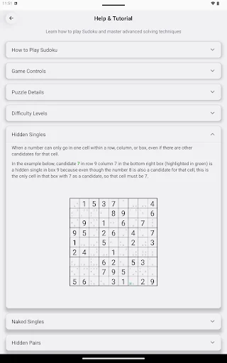 Sudoku Trainer ڈاؤن لوڈ کریں – سوڈوکو ماسٹر بنیں اور گیم جیتیں - Screenshot 15