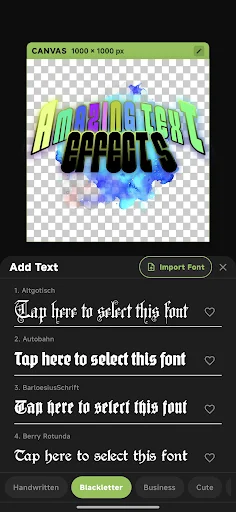 xCanvas 2 – AI Fonts Lettering ڈاؤن لوڈ کریں – جدید آرٹ اور ڈیزائن - Screenshot 4