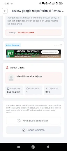 Gudang Tugas ڈاؤن لوڈ کریں – آن لائن پیسے کمانے کا آسان طریقہ - Screenshot 7