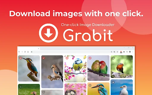 One-click image downloader – Grabit کا تازہ ترین ورژن مفت ڈاؤن لوڈ کریں - Screenshot 1