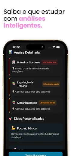 Simulado Detran 2026 ڈاؤن لوڈ کریں – برازیل ڈرائیونگ لائسنس ٹیسٹ - Screenshot 3