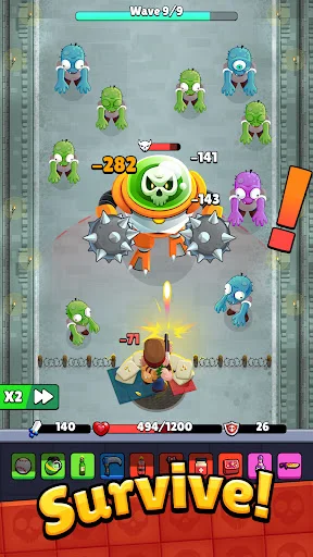 Bagbound Hero ڈاؤن لوڈ کریں – زومبی سروائیول RPG گیم - Screenshot 7