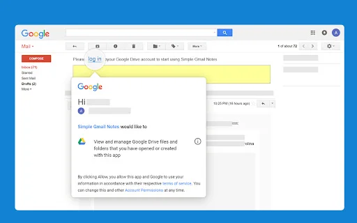 Simple Gmail Notes ڈاؤن لوڈ کریں – Gmail پر نوٹس شامل کرنے کا بہترین ٹول - Screenshot 2