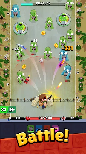 Bagbound Hero ڈاؤن لوڈ کریں – زومبی سروائیول RPG گیم - Screenshot 3