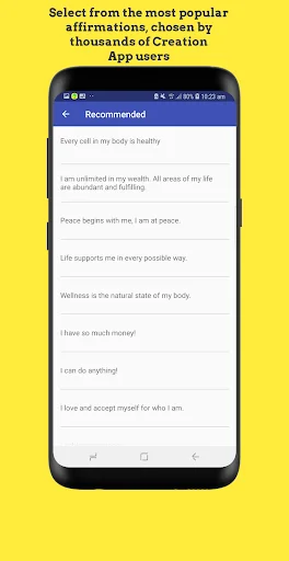Creation – Voice Affirmations ڈاؤن لوڈ کریں – خود کار توثیق - Screenshot 2