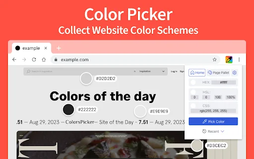 Color Picker – Eyedropper Tool ڈاؤن لوڈ کریں – بہترین کلر پکر - Screenshot 1