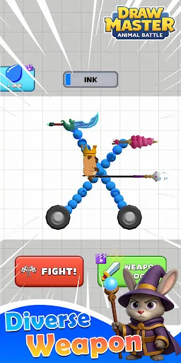 Draw & Smash Animal Cars 3D ڈاؤن لوڈ کریں – تخلیقی جنگی کھیل - Screenshot 5
