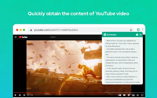 Summary for Youtube ڈاؤن لوڈ کریں – AI کے ذریعے ویڈیوز کا خلاصہ - Screenshot 2