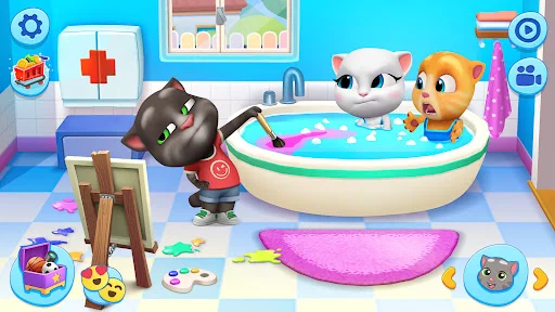 My Talking Tom Friends ڈاؤن لوڈ کریں – بچوں کے لیے بہترین تفریحی گیم - Screenshot 1
