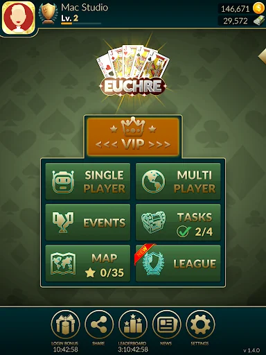 Euchre Ultimate ڈاؤن لوڈ کریں – آن لائن کارڈ گیم کا بہترین تجربہ - Screenshot 15