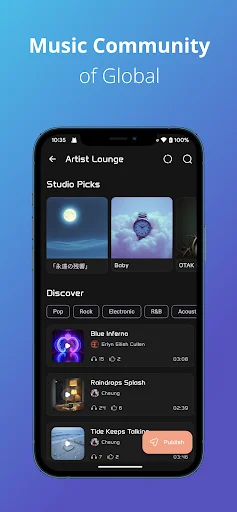 Melody AI Music Maker ڈاؤن لوڈ کریں – متن سے گانا بنائیں - Screenshot 8