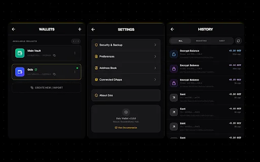 0xio Wallet ڈاؤن لوڈ کریں – Octra نیٹ ورک کے لیے محفوظ اور نجی والیٹ - Screenshot 2