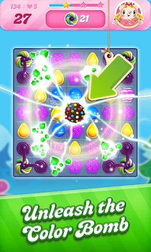 Candy Crush Saga ڈاؤن لوڈ کریں – مزیدار کینڈی پزل گیم مفت - Screenshot 2