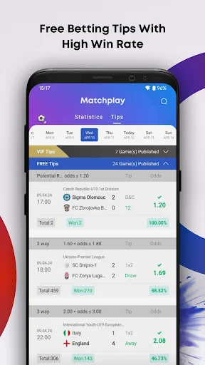 Matchplay ڈاؤن لوڈ کریں – فٹ بال اور باسکٹ بال لائیو اسکورز - Screenshot 5