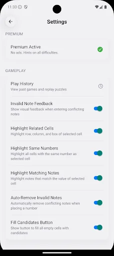 Sudoku Trainer ڈاؤن لوڈ کریں – سوڈوکو ماسٹر بنیں اور گیم جیتیں - Screenshot 5