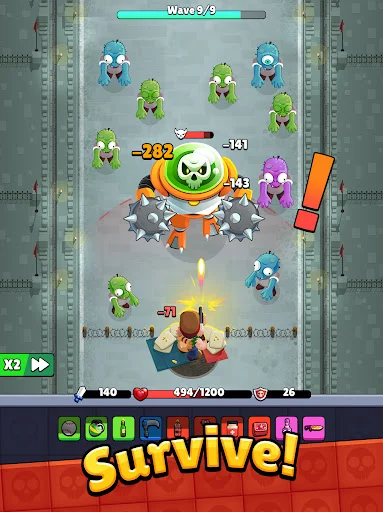 Bagbound Hero ڈاؤن لوڈ کریں – زومبی سروائیول RPG گیم - Screenshot 15
