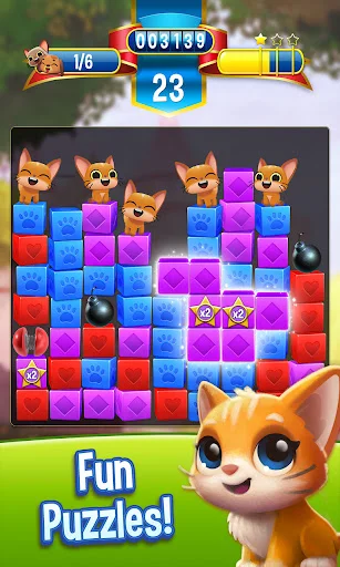 Pet Rescue Saga ڈاؤن لوڈ کریں – بہترین پالتو جانوروں کو بچانے والا گیم - Screenshot 2