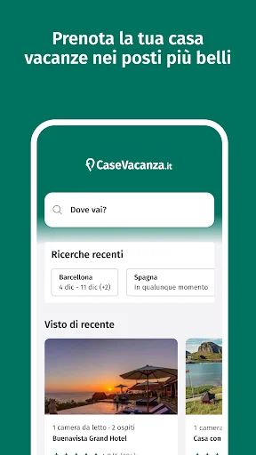 CaseVacanza.it ایپ ڈاؤن لوڈ کریں – تعطیلات کے لیے بہترین رہائش - Screenshot 1