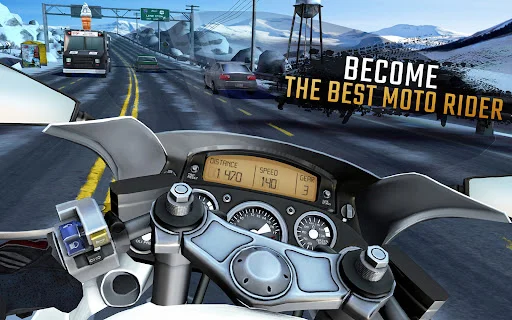 Moto Rider GO: Highway Traffic ڈاؤن لوڈ کریں – بہترین بائیک ریسنگ گیم - Screenshot 5