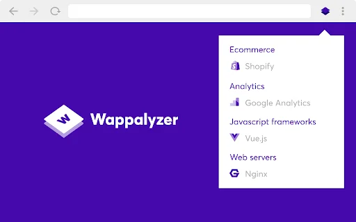 Wappalyzer ڈاؤن لوڈ کریں – ویب سائٹ ٹیکنالوجی کا پتہ لگائیں - Screenshot 1