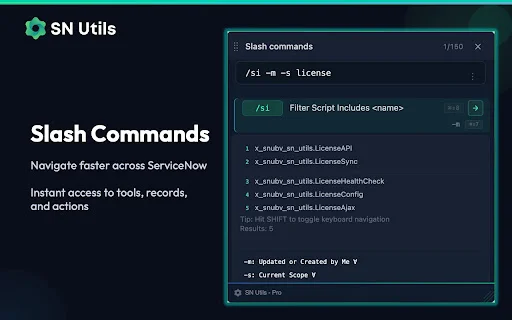 SN Utils – ServiceNow کے لیے بہترین پروڈکٹیوٹی ٹول ڈاؤن لوڈ کریں - Screenshot 1