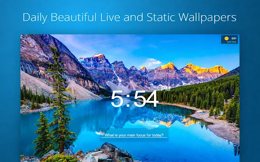 Live Start Page ڈاؤن لوڈ کریں – اینیمیٹڈ وال پیپرز اور کسٹم ویجٹس - Screenshot 1