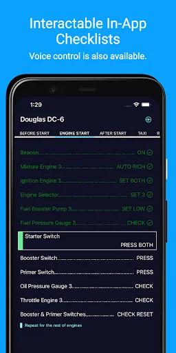 SimFly Pad ڈاؤن لوڈ کریں – فلائٹ سیمولیشن کے لیے بہترین چیک لسٹ - Screenshot 1