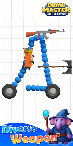 Draw & Smash Animal Cars 3D ڈاؤن لوڈ کریں – تخلیقی جنگی کھیل - Screenshot 4