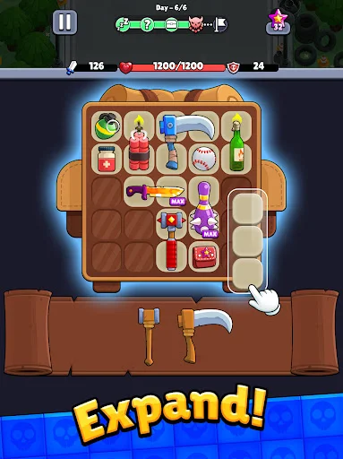 Bagbound Hero ڈاؤن لوڈ کریں – زومبی سروائیول RPG گیم - Screenshot 14