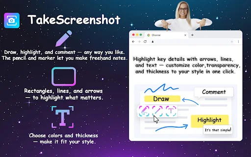 TakeScreenshot ڈاؤن لوڈ کریں – مکمل اسکرین اور اسکرولنگ اسکرین شاٹ - Screenshot 2