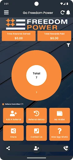 Go Freedom Power ڈاؤن لوڈ کریں – ریفرل کے ذریعے انعامات حاصل کریں - Screenshot 3