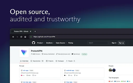 Proton VPN ڈاؤن لوڈ کریں – تیز، محفوظ اور مفت VPN ایکسٹینشن - Screenshot 5