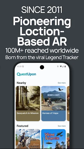 QuestUpon ڈاؤن لوڈ کریں – Augmented Reality ایڈونچر - Screenshot 7