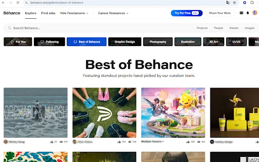 Behance Image Downloader کو مفت ڈاؤن لوڈ کریں – بیچ امیج ڈاؤن لوڈ - Screenshot 2