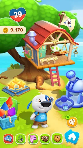 My Talking Hank: Islands ڈاؤن لوڈ کریں – تفریحی جزیرہ ایڈونچر - Screenshot 10