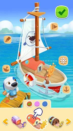 My Talking Hank: Islands ڈاؤن لوڈ کریں – تفریحی جزیرہ ایڈونچر - Screenshot 6