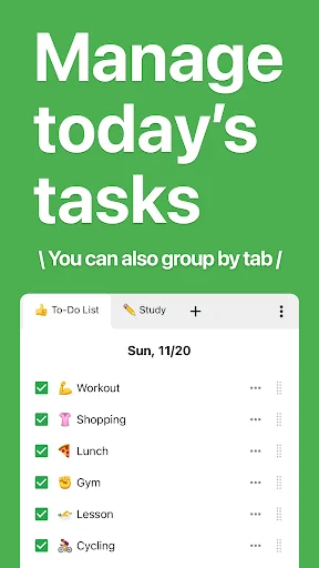 Daily Checklist ڈاؤن لوڈ کریں – روزانہ کے کاموں کو منظم کریں - Screenshot 1