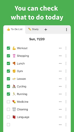 Daily Checklist ڈاؤن لوڈ کریں – روزانہ کے کاموں کو منظم کریں - Screenshot 2