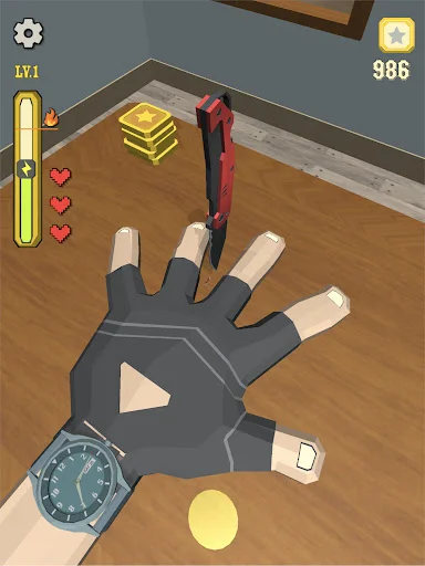 Knife Finger Game ڈاؤن لوڈ کریں – دلچسپ اور چیلنجنگ فنگر گیم - Screenshot 9